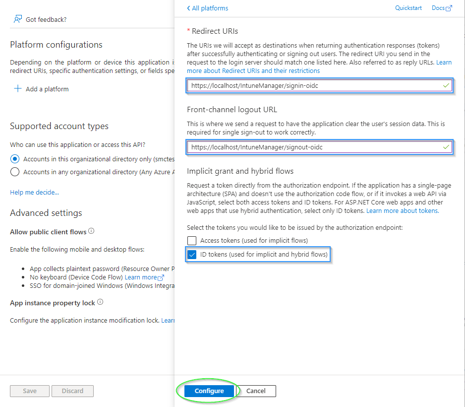 Intune Manager - Authentication - Web fertig konfiguriert.png