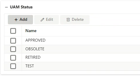 UAM Status