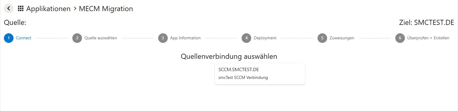 Schritt 1 - Connect